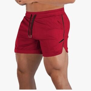 Mens Workout Weight Lifting Athletic Shorts
